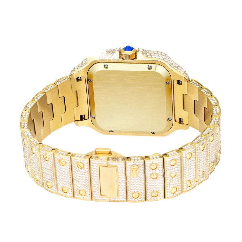 Square diamond santos reloj hombre 0382