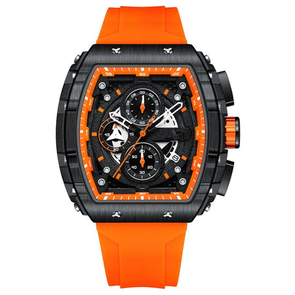 Stainless steel case sports reloj hombre 4027