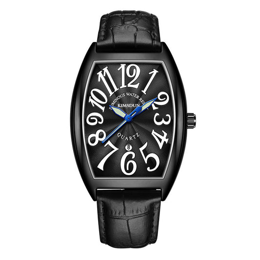 Stainless steel curving case reloj hombre 6191